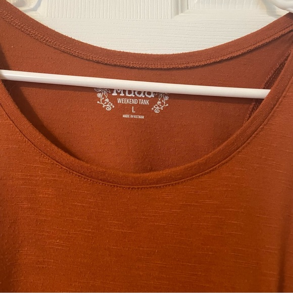 Rust Orange Basic Racerback Summer Weekend Tank - Picture 5 of 6